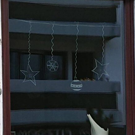 Kreidestift - Weihnachtsdeko, Weihnachtskugeln