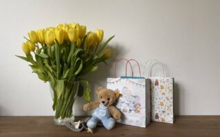 Geschenkideen zur Geburt - Blumen, Spieluhr