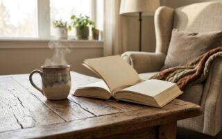 Tasse und Buch – Körper Seele Geist ganzheitlich pflegen
