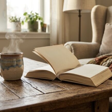 Tasse und Buch – Körper Seele Geist ganzheitlich pflegen