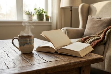 Tasse und Buch – Körper Seele Geist ganzheitlich pflegen